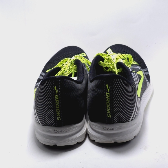 Brooks Hyperion Womens 9.5 Black Green Speed Running Shoes Reflect Walking Gym - Picture 7 of 11
